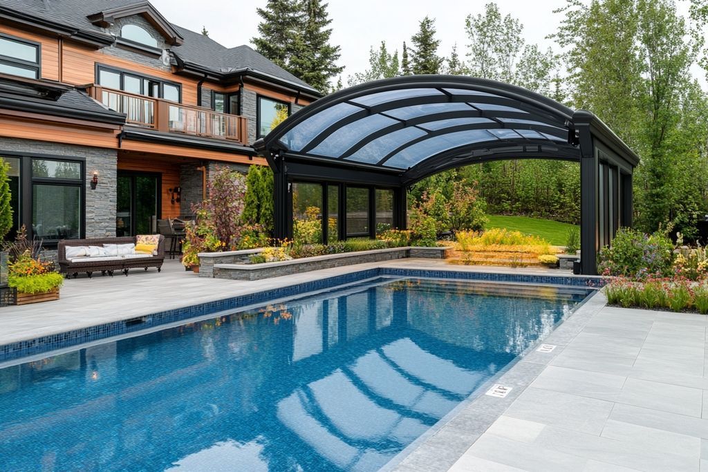 Prix d'un abri de piscine haut