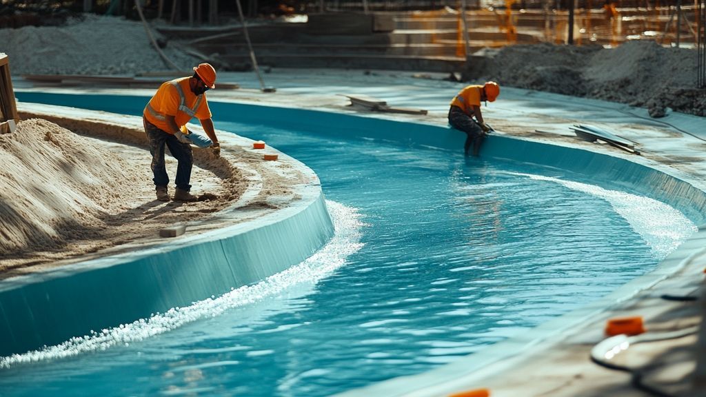 Quelles sont les étapes et la main-d'œuvre nécessaires à la construction d'une piscine lagon