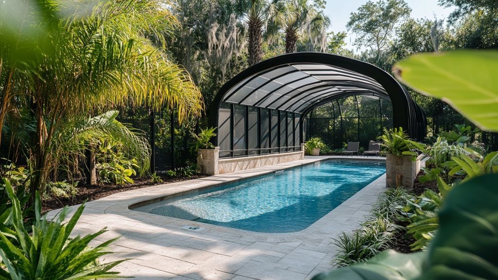 Quels sont les prix moyens constatés pour un abri de piscine coulissant de 8x4 mètres ?