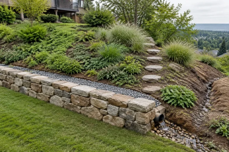 Jardin en pente : retenir la terre et aménager durablement